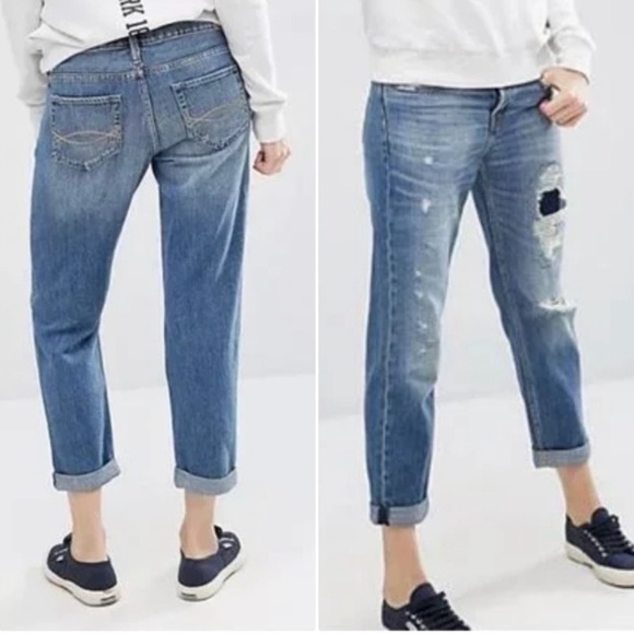 Abercrombie & Fitch Denim - Abercrombie & Fitch Boyfriend Straight Jeans